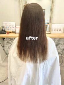 毛先カットモデル写真